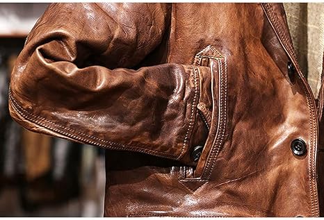 639/Gabriel 1.5mm茶芯ホースハイド 30'sレザージャケット馬革 639/Gabriel 1.5mm茶芯ホースハイド 30'sレザージャケット馬革 - メルカリ